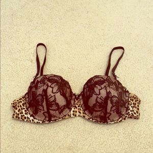 Victoria’s Secret black lace Balconet Bra 36B
